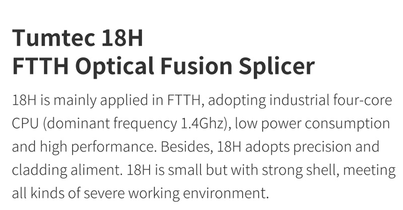 fiber optic fusion splicer 18H 